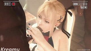 Marie Rose from Dead or Alive enjoying BBC love in a hentai compilation vid