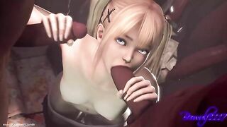 Marie Rose from Dead or Alive enjoying BBC love in a hentai compilation vid