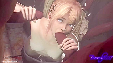 Marie Rose from Dead or Alive enjoying BBC love in a hentai compilation vid