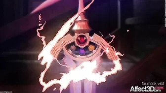 Hot redheaded with nice breasts is oging to fuck a strange creature too