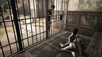 Fallout 4 girl is going to deepthroat that penis while she is still behind bars