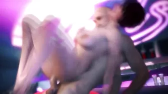 Bar girl wtih a hot hole is going to get power fucked from behind brutally