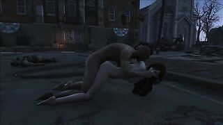 Limitless pleasure for Tifa from FFF in Fallout 4 with degarding fucking