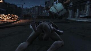 Limitless pleasure for Tifa from FFF in Fallout 4 with degarding fucking