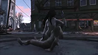 Limitless pleasure for Tifa from FFF in Fallout 4 with degarding fucking