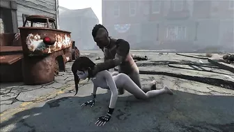Limitless pleasure for Tifa from FFF in Fallout 4 with degarding fucking
