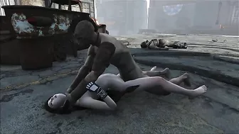 Limitless pleasure for Tifa from FFF in Fallout 4 with degarding fucking