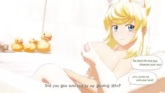 Big breasted neko girl allows him to do some damage to her soaked little slit