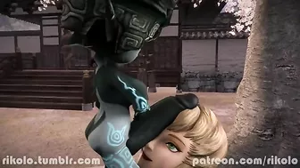 Futanari Midna gets it on with Ilia and the whole thing looks just brutal