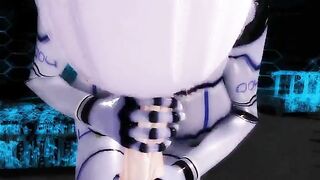 Robot fuck movie with lots of facesitting and titty fucking to the limit