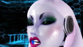 Robot fuck movie with lots of facesitting and titty fucking to the limit