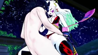 Demon Slayer girl is going to get fucked from behind in a taboo hentai video