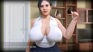 Big boobs mommies showing off their assets in passionate hentai fucking scenes
