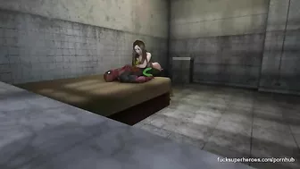 Rogue and Deadpool fucking session with lots of footjobs and hard fucking