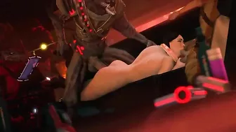 Miranda Lawson from Mass Effect shines in a kinky compilation with brutal sex