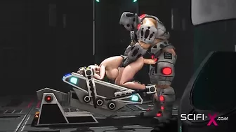 Sci fi sex scene showing a busty lady that has a bald and wet pussy to FUCK Sci fi sex scene showing a busty lady that has a bald and wet pussy to FUCK