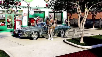 Car service gal fucking a wet pussy with her oversized futa cock outside Car service gal fucking a wet pussy with her oversized futa cock outside