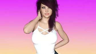 College girl practcing her oral skills in one of the best hentai fucking games