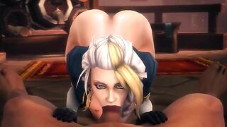 Warcraft hentai featuring hardcore deepthroating and POV loving with stretching