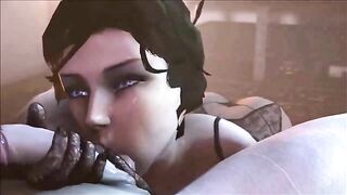 Bioshock Elizabeth is going to get her boobs fucked and ass gaped as well