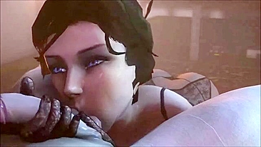 Bioshock Elizabeth is going to get her boobs fucked and ass gaped as well