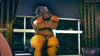 Deepthroat love wtih dark implications in a hardcore hentai HD sex scene