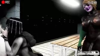 Huge cock futa featured in a hidden cam style hentai sex scene with orgasms