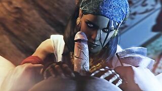 Siren hentai witha good looking pirate hottie getting her mouth fucked brutally