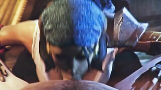 Siren hentai witha good looking pirate hottie getting her mouth fucked brutally