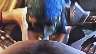 Siren hentai witha good looking pirate hottie getting her mouth fucked brutally