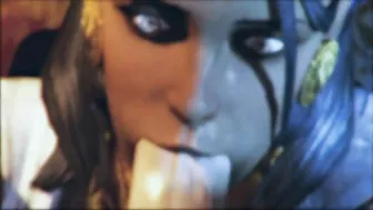 Siren hentai witha good looking pirate hottie getting her mouth fucked brutally