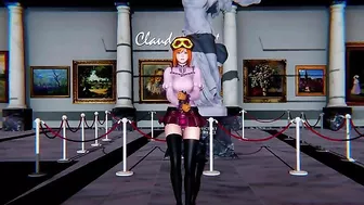 One Piece footjon with one hot piece of ass with long red hair and sexy legs