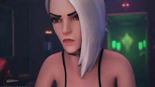 Mercy hentai featuring a hard cock that NEEDS real fucking pleasure in POV