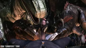 Dino fucking featured in a hentai sex scene that deals with insane orgasms