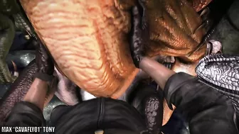 Dino fucking featured in a hentai sex scene that deals with insane orgasms