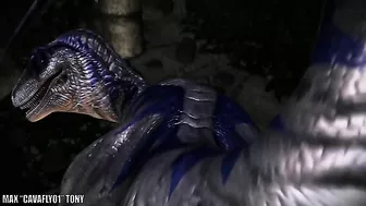 Dino fucking featured in a hentai sex scene that deals with insane orgasms