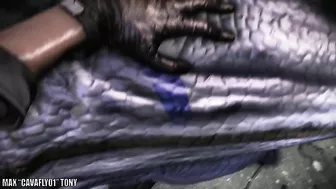 Dino fucking featured in a hentai sex scene that deals with insane orgasms