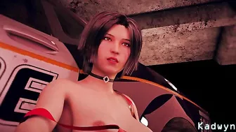 Lara Croft BBC banging session with a huge hentai penis that gapes the hole