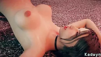 Lara Croft BBC banging session with a huge hentai penis that gapes the hole