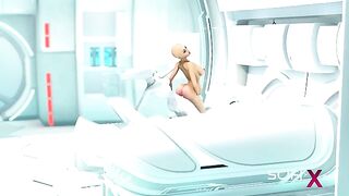 Futa alien enjoy deep dicking with clinical deepthorating and hardcore loving