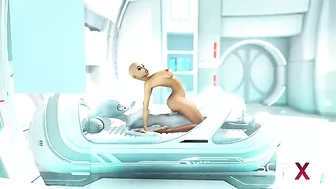 Futa alien enjoy deep dicking with clinical deepthorating and hardcore loving