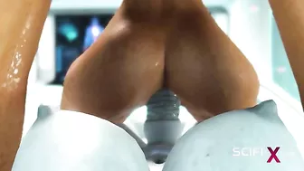 Futa alien enjoy deep dicking with clinical deepthorating and hardcore loving