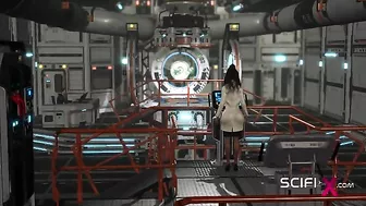 Futa alien enjoy deep dicking with clinical deepthorating and hardcore loving