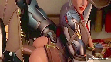 Overwatch Ashe XXX The first video with this lady was not bad, but this is GOODT