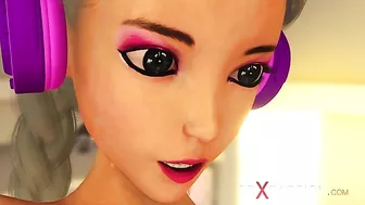 Even more hardcore prying is what she is in for here... with a scary midget