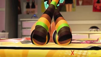 Even more hardcore prying is what she is in for here... with a scary midget