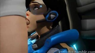 Mercy and other Overwatch hentai whores getting off with riding and more