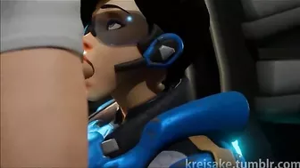 Mercy and other Overwatch hentai whores getting off with riding and more