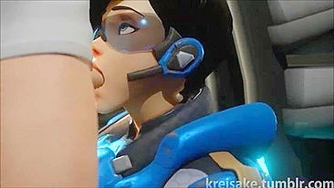 Mercy and other Overwatch hentai whores getting off with riding and more