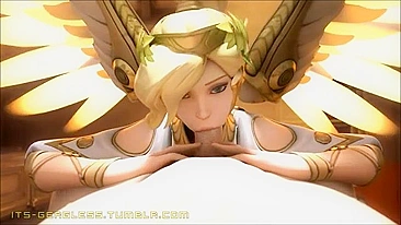 Mercy and other Overwatch hentai whores getting off with riding and more